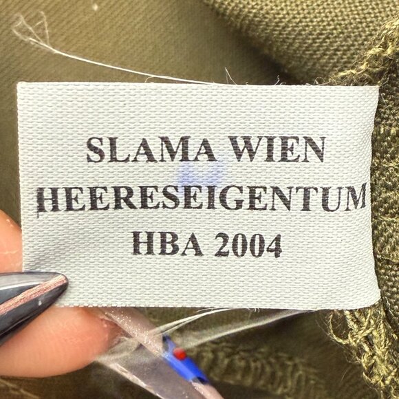 Austrian Military Field Cap Hat Green Slama Wein Heereseigentom HBA 2004 (A) - Picture 10 of 11